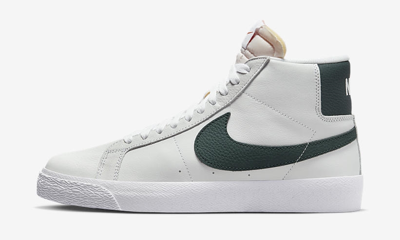 【国内 8/14 発売】ナイキ SB ズーム ブレーザー ミッド ISO “オレンジレーベル/ホワイト/ダークグリーン” (NIKE SB ZOOM BLAZER MID ISO “Orange Label/White/Dark Green”) [DR9092-100]