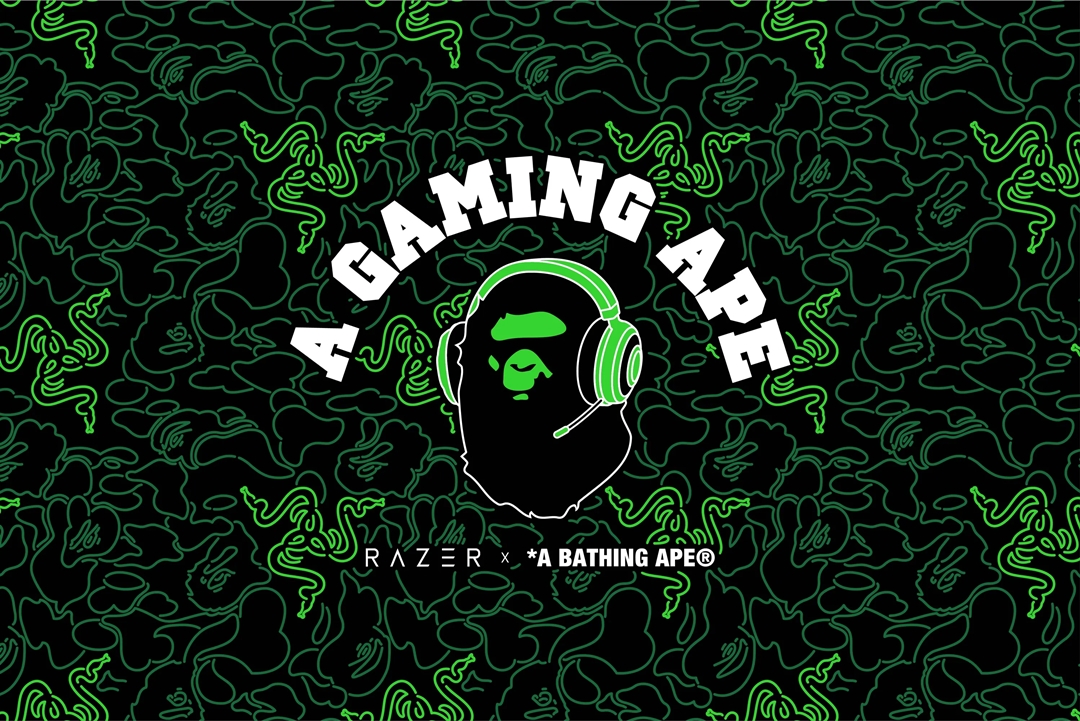 A BATHING APE × RAZER コラボ「A Gaming Ape Spring Summer 2022」が7/23 発売 (ア ベイシング エイプ レイザー)
