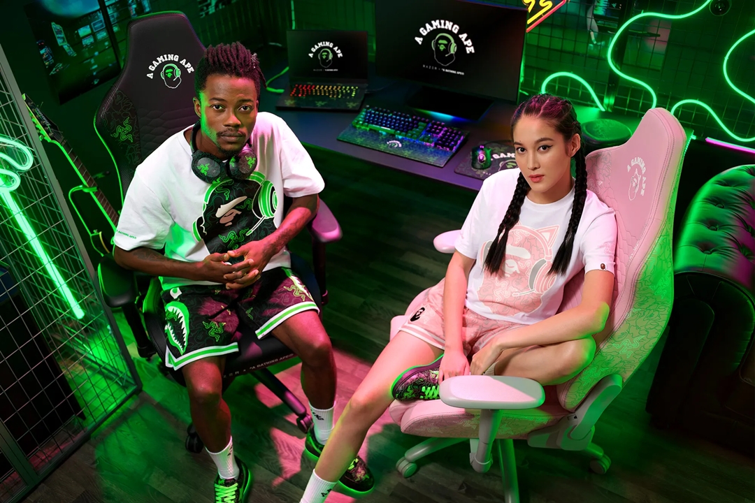 A BATHING APE × RAZER コラボ「A Gaming Ape Spring Summer 2022」が7/23 発売 (ア ベイシング エイプ レイザー)