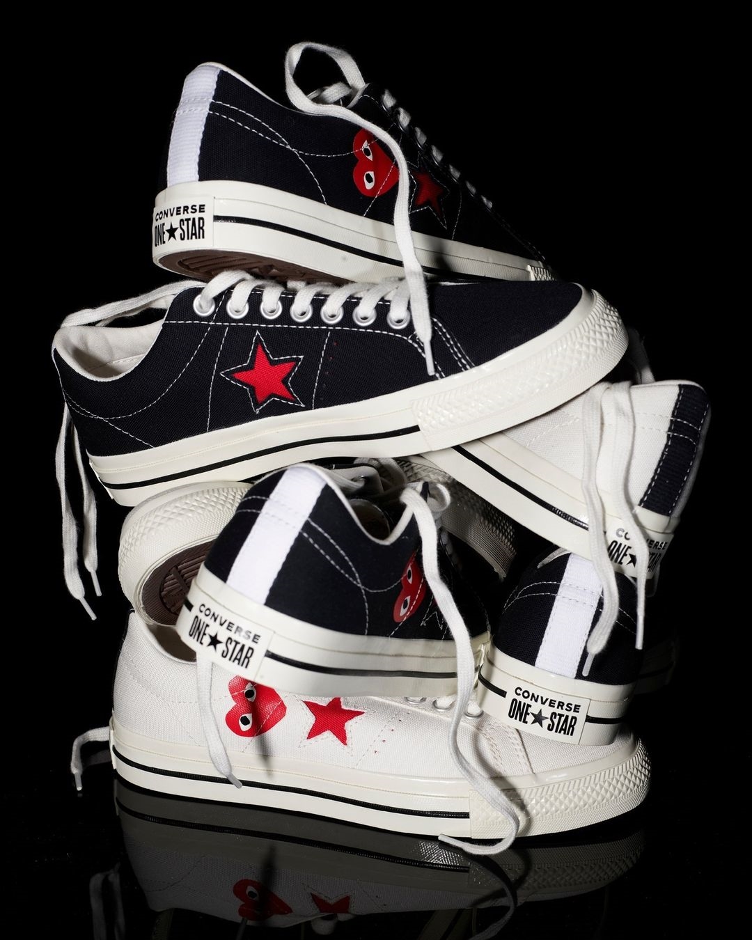 プレイ・コム デ ギャルソン × コンバース ワンスター が7/28 発売 (PLAY COMME des GARCONS CONVERSE ONE STAR)