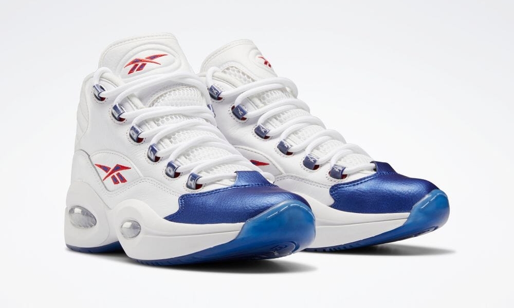 【国内 7/22 発売】REEBOK QUESTION MID “White/Classic Cobalt/Clear” (リーボック クエスチョン ミッド “ホワイト/クラシックコバルト/クリア”) [GX0227]