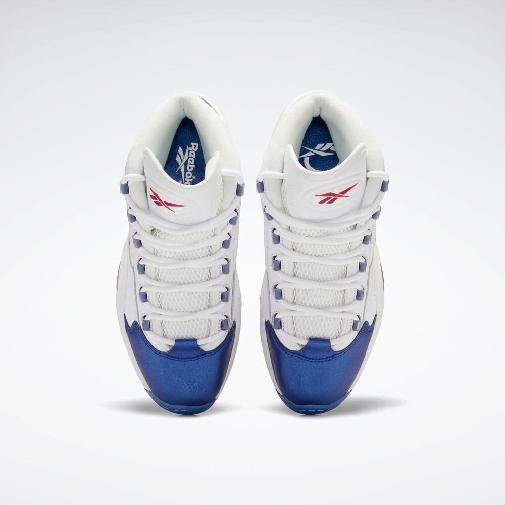 【国内 7/22 発売】REEBOK QUESTION MID “White/Classic Cobalt/Clear” (リーボック クエスチョン ミッド “ホワイト/クラシックコバルト/クリア”) [GX0227]