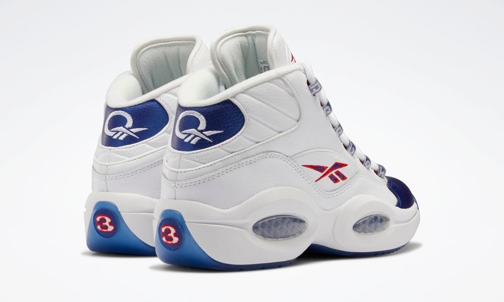 【国内 7/22 発売】REEBOK QUESTION MID “White/Classic Cobalt/Clear” (リーボック クエスチョン ミッド “ホワイト/クラシックコバルト/クリア”) [GX0227]