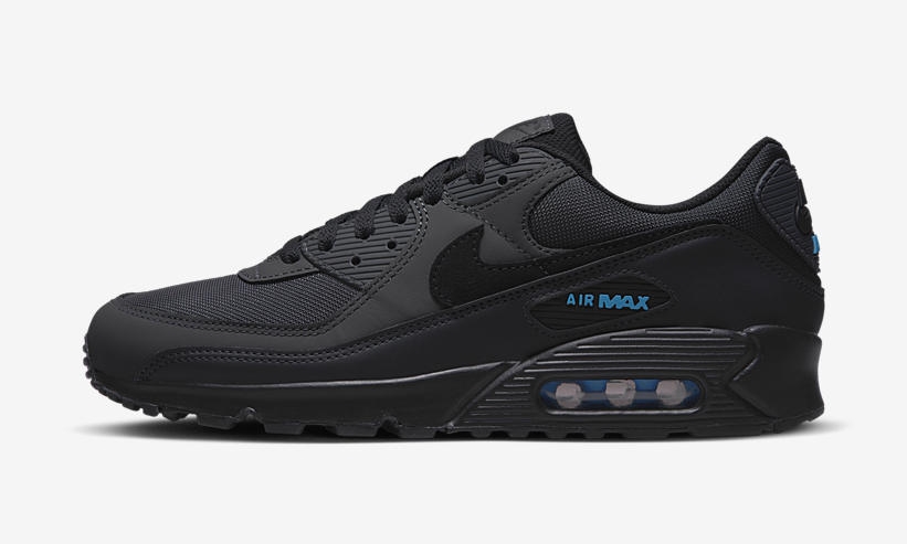 2022年 発売予定！ナイキ エア マックス 90 “ダークスモークグレー/ブラック/レーザーブルー” (NIKE AIR MAX 90 “Dark Smoke Grey/Black/Laser Blue”) [DQ4071-002]