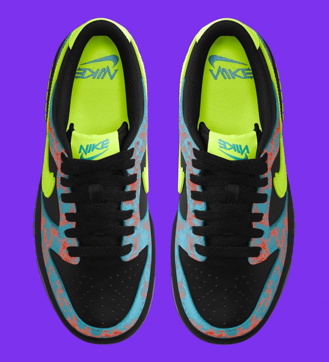 【リーク】ナイキ ダンク ロー “アシッドウォッシュ/ブラック/ティール/ボルト” (NIKE DUNK LOW “Acid Wash/Black/Teal/Volt”)