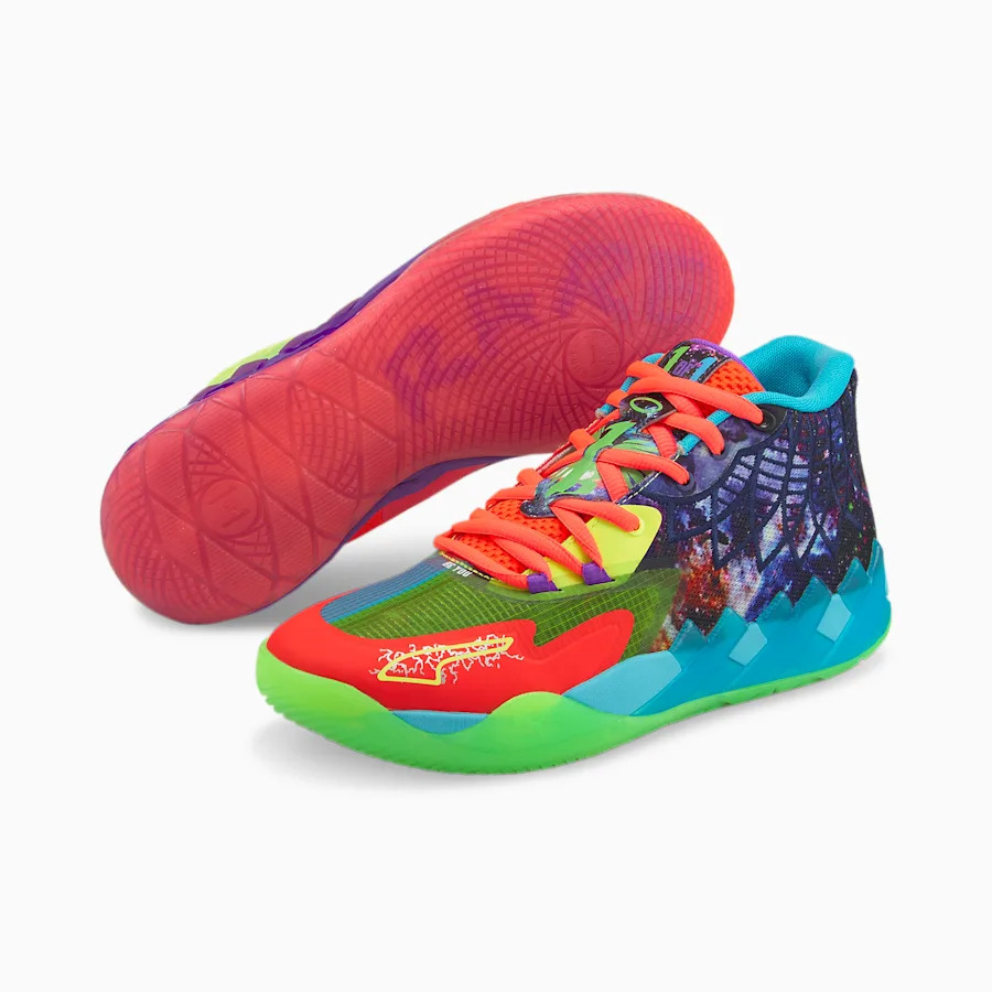 【国内 7/29 発売】PUMA MB.01 “Green Gecko/Red Blast” (プーマ “グリーンゲッコー/レッドブラスト”) [376813-01]