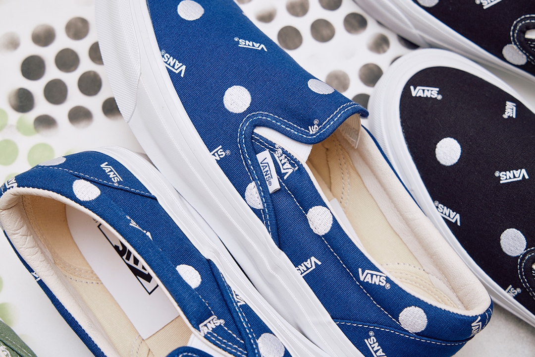 BILLY’S 限定！VANS VAULT OG CLASSIC SLIP-ON LX “POLKA DOT” (バンズ ヴォルト クラシック スリッポン “ポルカドット”)