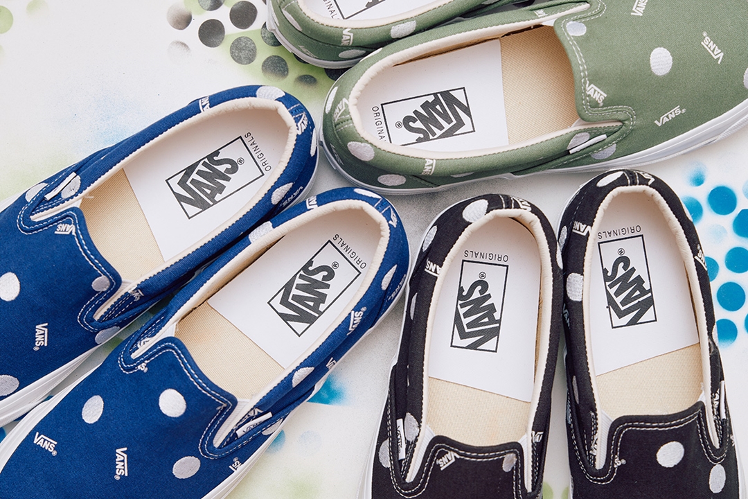 BILLY’S 限定！VANS VAULT OG CLASSIC SLIP-ON LX “POLKA DOT” (バンズ ヴォルト クラシック スリッポン “ポルカドット”)