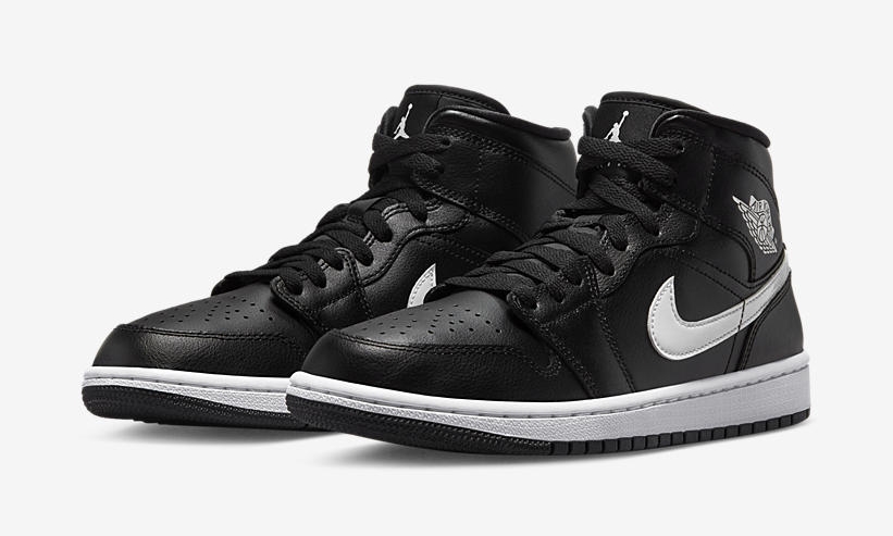 2022年 発売！ナイキ エア ジョーダン 1 ミッド “ブラック/ホワイト” (NIKE AIR JORDAN 1 MID “Black/White”) [DV0991-001]