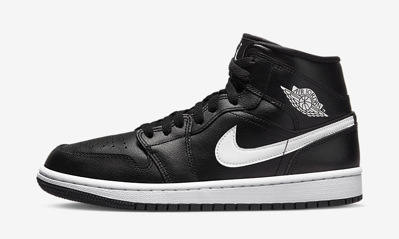 2022年 発売！ナイキ エア ジョーダン 1 ミッド “ブラック/ホワイト” (NIKE AIR JORDAN 1 MID “Black/White”) [DV0991-001]