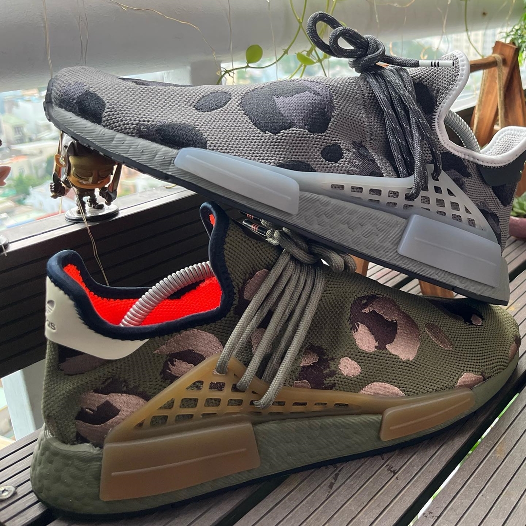 2022年 発売予定！Pharrell Williams × adiads Originals HU NMD “ANIMAL PRINT/Olive/Grey” (ファレル・ウィリアムス アディダス オリジナルス エヌエムディ “アニマルプリント”)