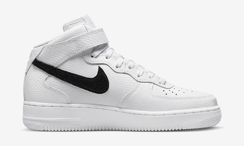 2022年 発売予定！ナイキ エア フォース 1 ミッド “ホワイトレプタイル/ブラック” (NIKE AIR FORCE 1 MID “White Reptile/Black”) [DZ5211-100]