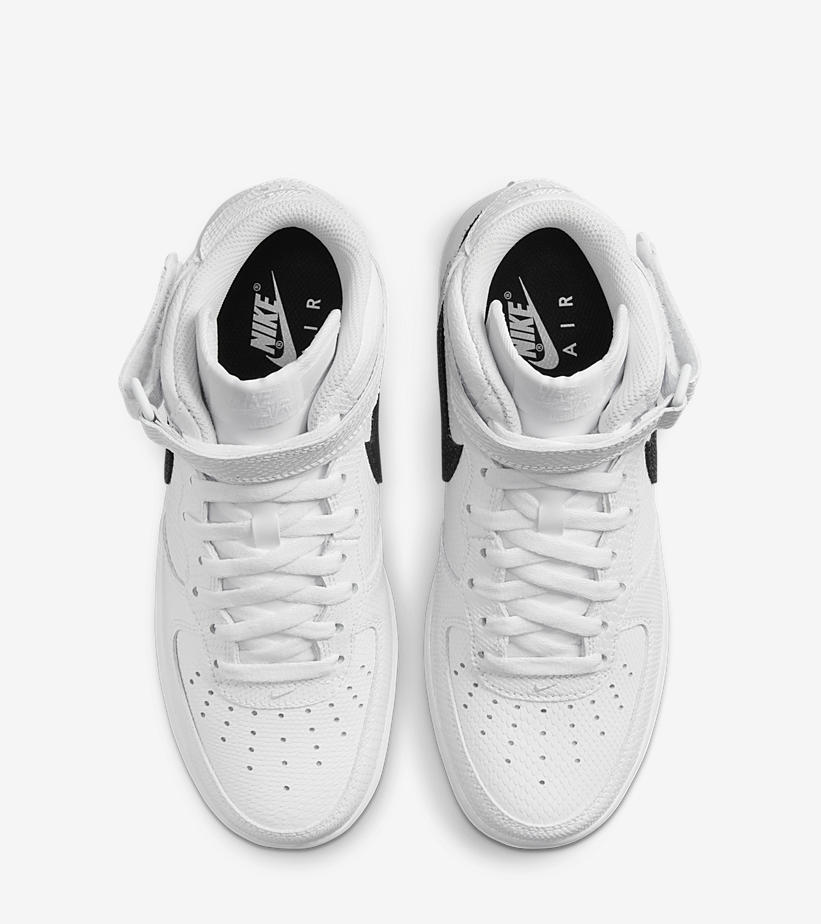 2022年 発売予定！ナイキ エア フォース 1 ミッド “ホワイトレプタイル/ブラック” (NIKE AIR FORCE 1 MID “White Reptile/Black”) [DZ5211-100]