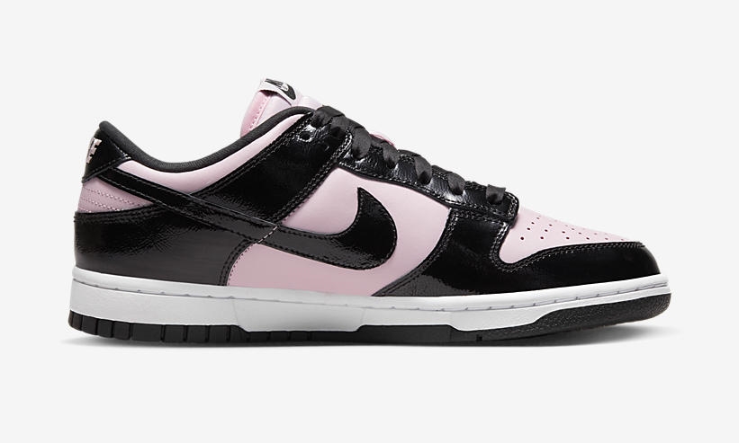 【国内 9/1 発売】ナイキ ウィメンズ ダンク ロー “ピンク/ブラックパテントレザー” (NIKE WMNS DUNK LOW “Pink/Black Patent Leather”) [DJ9955-600]