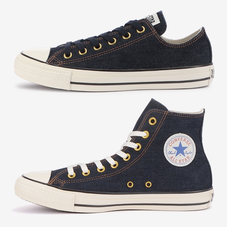 8月発売！「岡山デニム」の洗い加工を施したインディゴデニムをアッパーに採用した CONVERSE ALL STAR US OKAYAMA DENIM OX/HI (コンバース オールスター US オカヤマデニム)