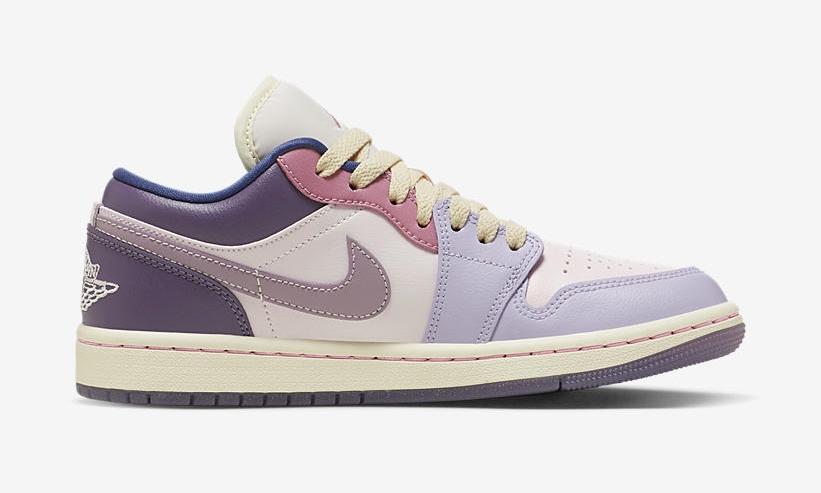 海外 9月 発売予定！ナイキ ウィメンズ エア ジョーダン 1 ロー “セイル/ピンク/パープル” (NIKE WMNS AIR JORDAN 1 LOW “Sail/Pink/Purple”) [DZ2768-651]