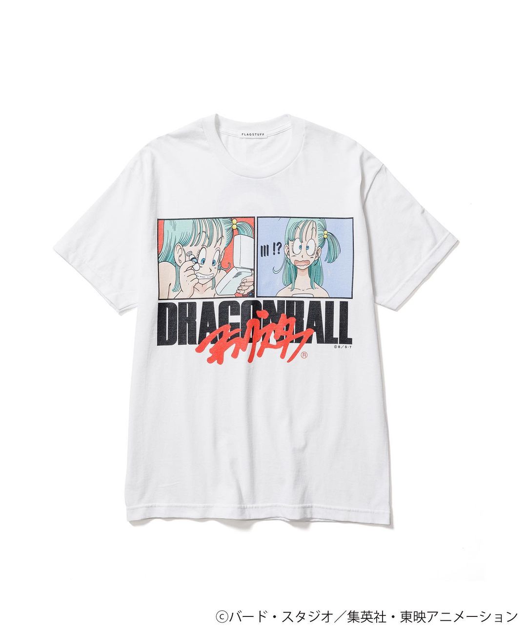 フラグスタフ × ドラゴンボール コラボ “ブルマ/悟飯ベジータ” TEEが8/6 発売 (F-LAGSTUF-F DRAGON BALL “Bulma/Gohan/Vegeta” TEE)