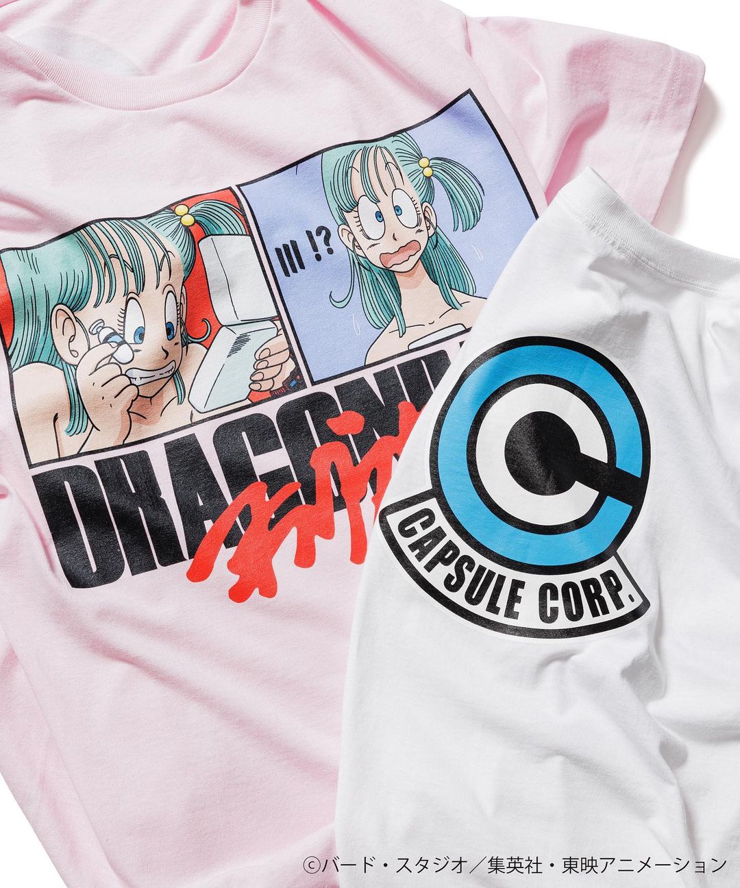 フラグスタフ × ドラゴンボール コラボ “ブルマ/悟飯ベジータ” TEEが8/6 発売 (F-LAGSTUF-F DRAGON BALL “Bulma/Gohan/Vegeta” TEE)