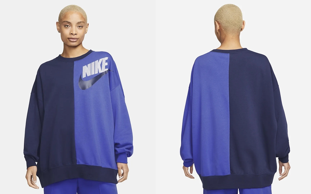 NIKE NWS Over-Oversized Fleece Dance Sweatshirt (ナイキ スポーツウェア オーバーサイズ フリース ダンス スウェットシャツ) [DV0328-010/DV0328-410/DV0328-501/DV0328-652/DV0328-693]