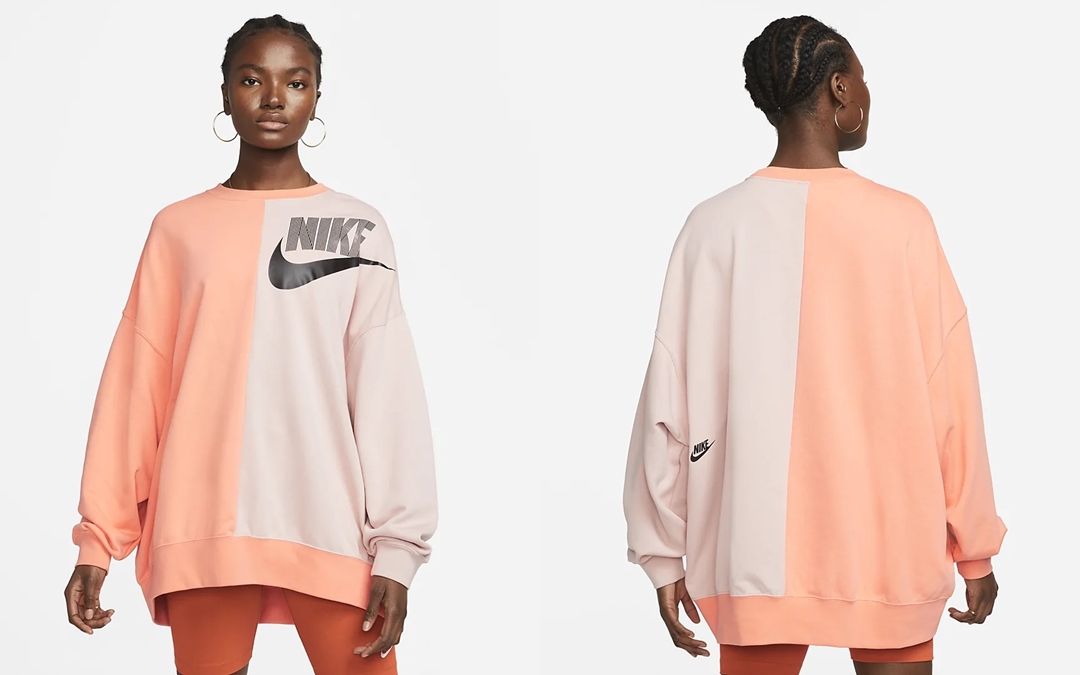 NIKE NWS Over-Oversized Fleece Dance Sweatshirt (ナイキ スポーツウェア オーバーサイズ フリース ダンス スウェットシャツ) [DV0328-010/DV0328-410/DV0328-501/DV0328-652/DV0328-693]