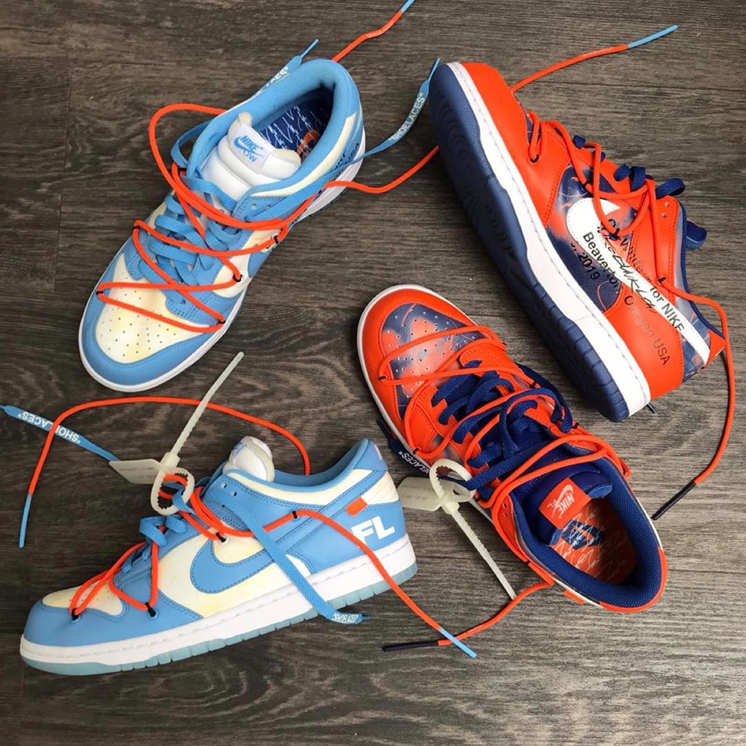 海外 4/5~4/14 オークションに出品！オフホワイト × フューチュラ × ナイキ ダンク ロー (OFF-WHITE FUTURA NIKE DUNK LOW) [DD0856-403/DD0856-801]