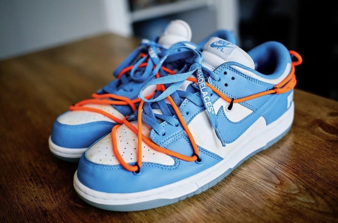 海外 4/5~4/14 オークションに出品！オフホワイト × フューチュラ × ナイキ ダンク ロー (OFF-WHITE FUTURA NIKE DUNK LOW) [DD0856-403/DD0856-801]