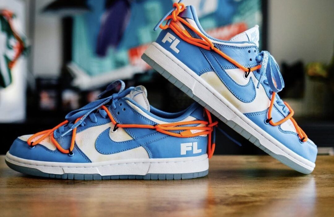 海外 4/5~4/14 オークションに出品！オフホワイト × フューチュラ × ナイキ ダンク ロー (OFF-WHITE FUTURA NIKE DUNK LOW) [DD0856-403/DD0856-801]