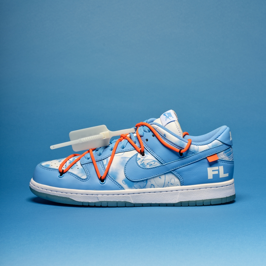 海外 4/5~4/14 オークションに出品！オフホワイト × フューチュラ × ナイキ ダンク ロー (OFF-WHITE FUTURA NIKE DUNK LOW) [DD0856-403/DD0856-801]