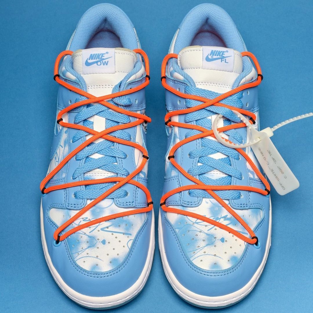 海外 4/5~4/14 オークションに出品！オフホワイト × フューチュラ × ナイキ ダンク ロー (OFF-WHITE FUTURA NIKE DUNK LOW) [DD0856-403/DD0856-801]