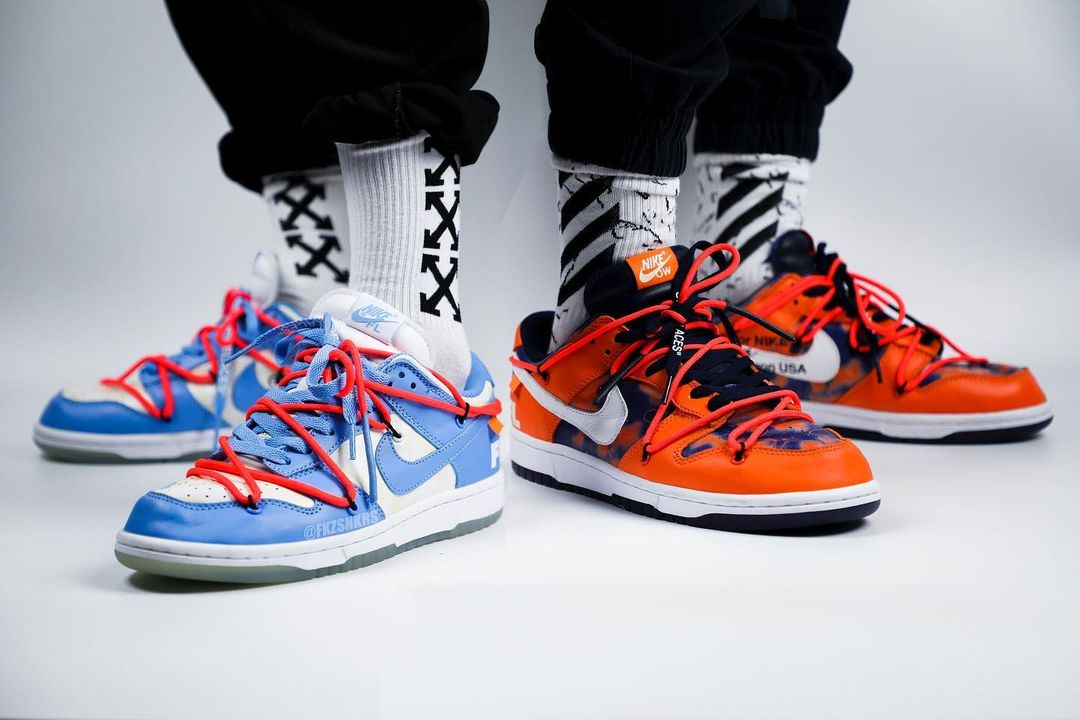 海外 4/5~4/14 オークションに出品！オフホワイト × フューチュラ × ナイキ ダンク ロー (OFF-WHITE FUTURA NIKE DUNK LOW) [DD0856-403/DD0856-801]