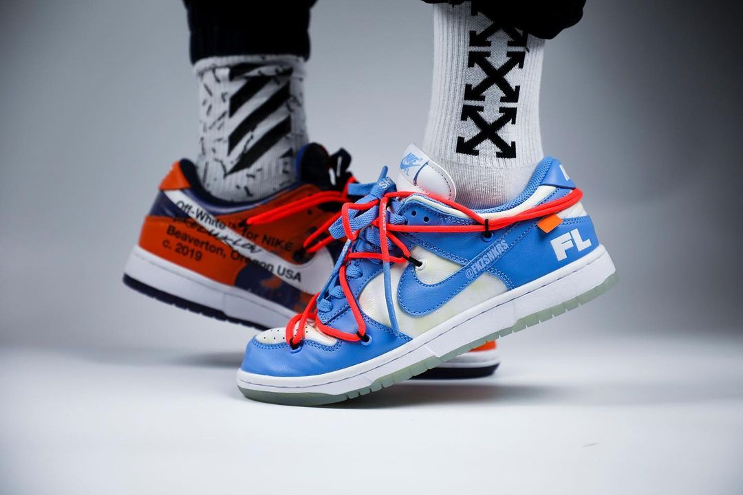 海外 4/5~4/14 オークションに出品！オフホワイト × フューチュラ × ナイキ ダンク ロー (OFF-WHITE FUTURA NIKE DUNK LOW) [DD0856-403/DD0856-801]