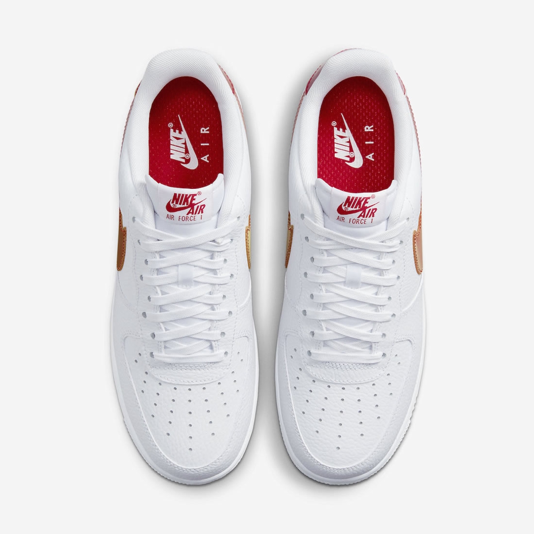 2022年 発売予定！ナイキ エア フォース 1 ロー “ジャンボスウッシュ/ホワイト/レッド” (NIKE AIR FORCE 1 LOW “Jumbo Swoosh/White/Red”) [DV3505-100]