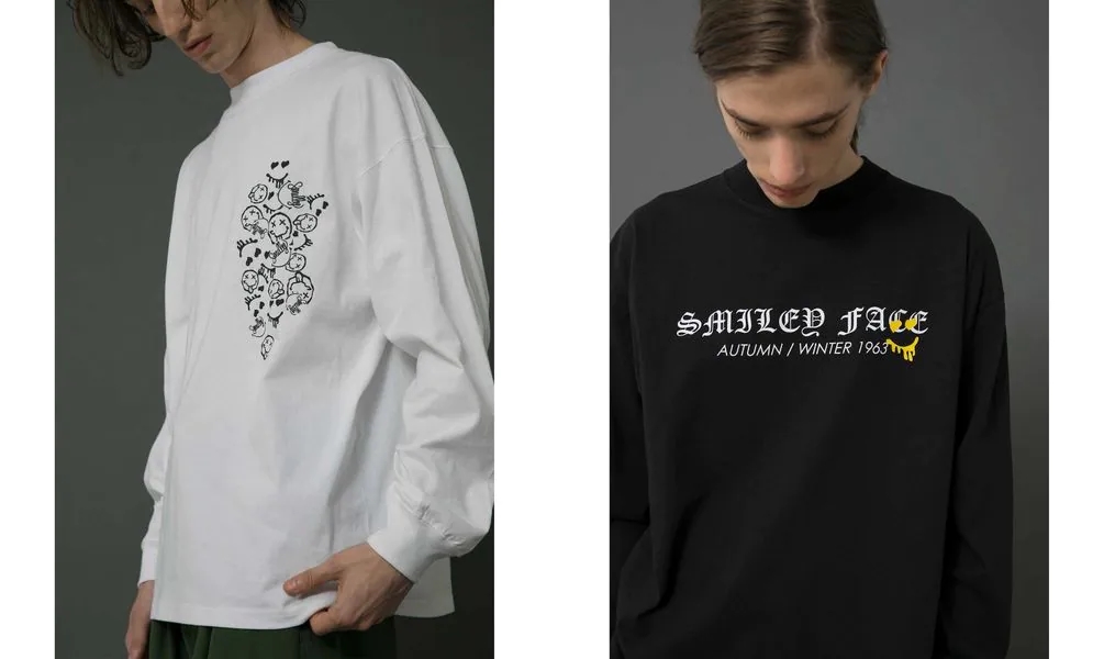 SMILEY FACE × monkey time LONG SLEEVE TEE/カットソーが8月下旬発売 (スマイリーフェイス モンキータイム)