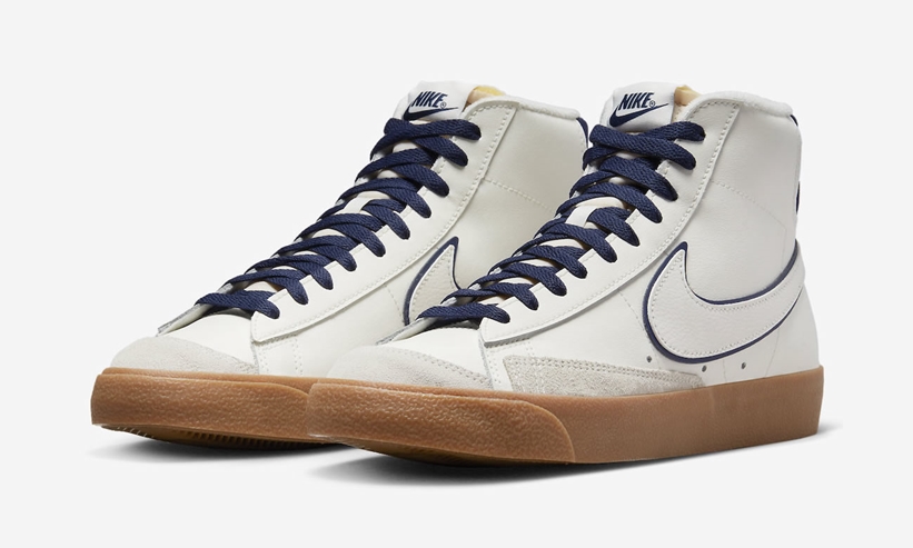 2022年 発売予定！ナイキ ブレーザー ミッド “ホワイト/ネイビー/ガム” (NIKE BLAZER MID “White/Navy/Gum”) [DQ7672-100]