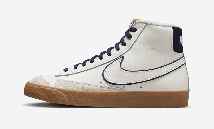 2022年 発売予定！ナイキ ブレーザー ミッド “ホワイト/ネイビー/ガム” (NIKE BLAZER MID “White/Navy/Gum”) [DQ7672-100]