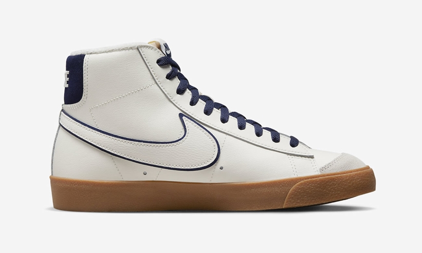 2022年 発売予定！ナイキ ブレーザー ミッド “ホワイト/ネイビー/ガム” (NIKE BLAZER MID “White/Navy/Gum”) [DQ7672-100]