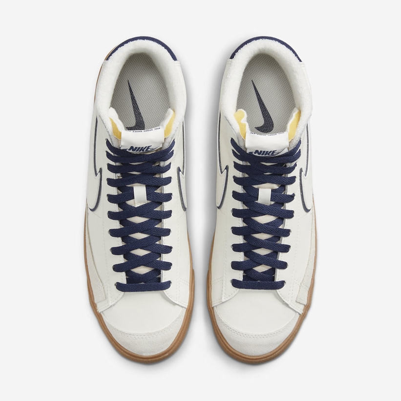 2022年 発売予定！ナイキ ブレーザー ミッド “ホワイト/ネイビー/ガム” (NIKE BLAZER MID “White/Navy/Gum”) [DQ7672-100]