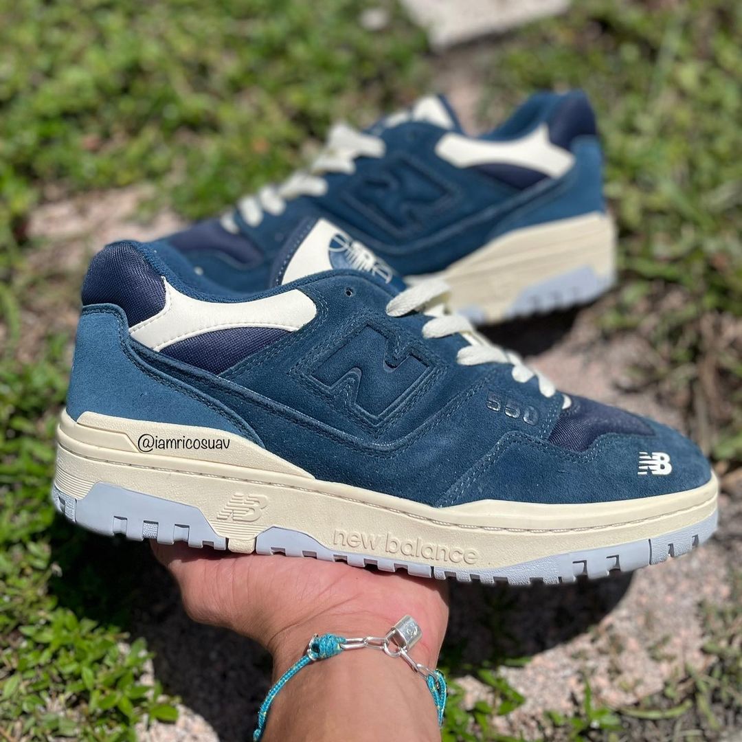 【リーク】ニューバランス × エメ レオン ドレ BB550 ネイビー/ホワイト” (New Balance × Aimé Leon Dore BB550 “Navy/White”)