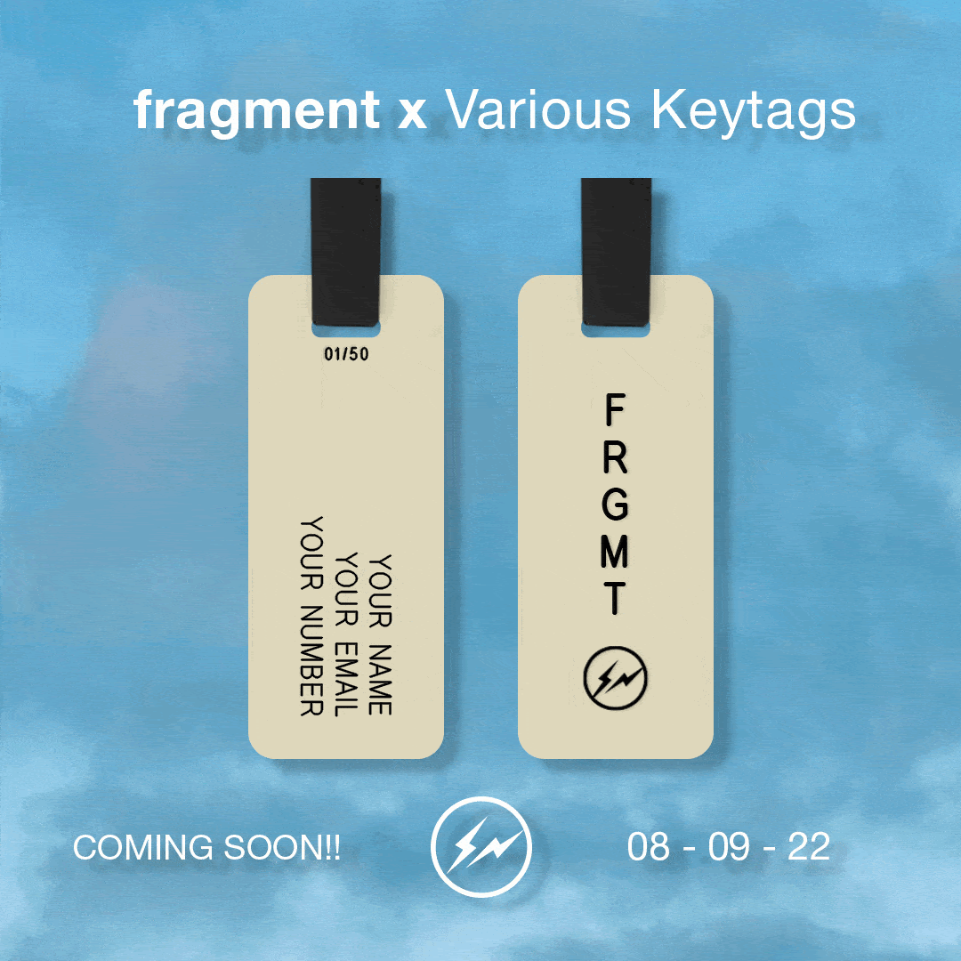 FRAGMENT x Various Keytags “LUGGAGE TAGS”が8/9 発売 (フラグメント 