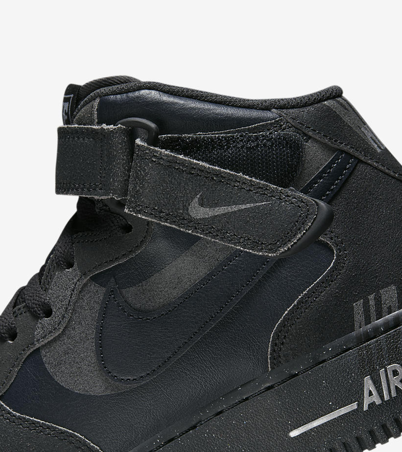 【国内 10/17 発売】 ナイキ エア フォース 1 ミッド “ハロウィン/オフノワール/ブラック” (NIKE AIR FORCE 1 MID “Halloween/Off Noir/Black”) [DQ7666-001]