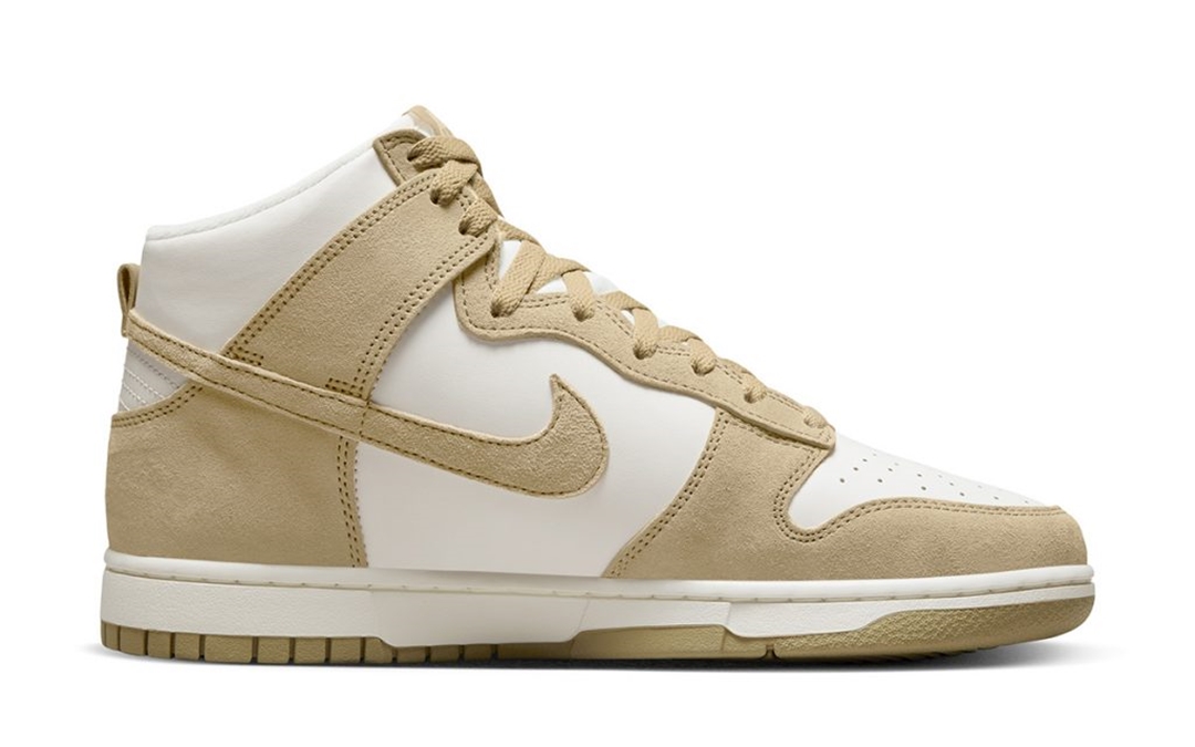 【国内 11/2 発売】ナイキ ダンク ハイ “ホワイト/タンスエード” (NIKE DUNK HIGH “White/Tan Suede”) [DQ7679-001]