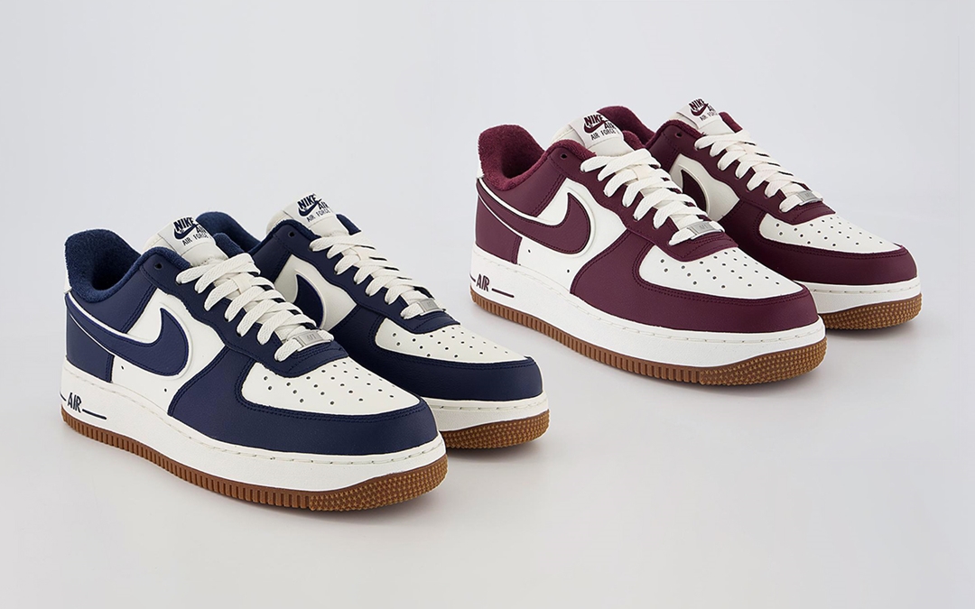 2022年 発売予定！ナイキ エア フォース 1 ロー "カレッジパック/マルーン/ナイビー/ガム" (NIKE AIR FORCE 1 LOW “College Pack/Maroon/Navy/Gum”)