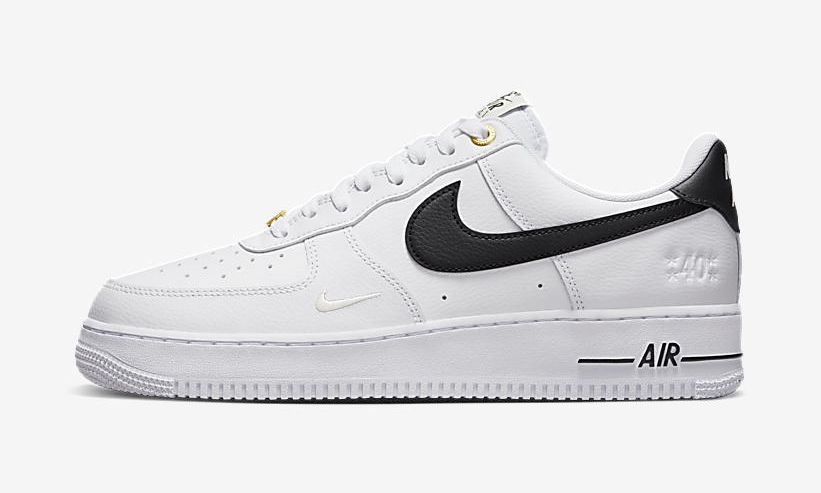 【国内 10/13 発売】ナイキ エア フォース 1 07 ロー “40周年/ホワイト/ブラック” (NIKE AIR FORCE 1 07 LOW 40th “White/Black”) [DQ7658-100]