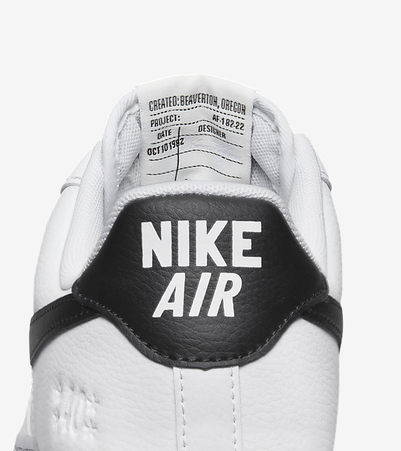 【国内 10/13 発売】ナイキ エア フォース 1 07 ロー “40周年/ホワイト/ブラック” (NIKE AIR FORCE 1 07 LOW 40th “White/Black”) [DQ7658-100]