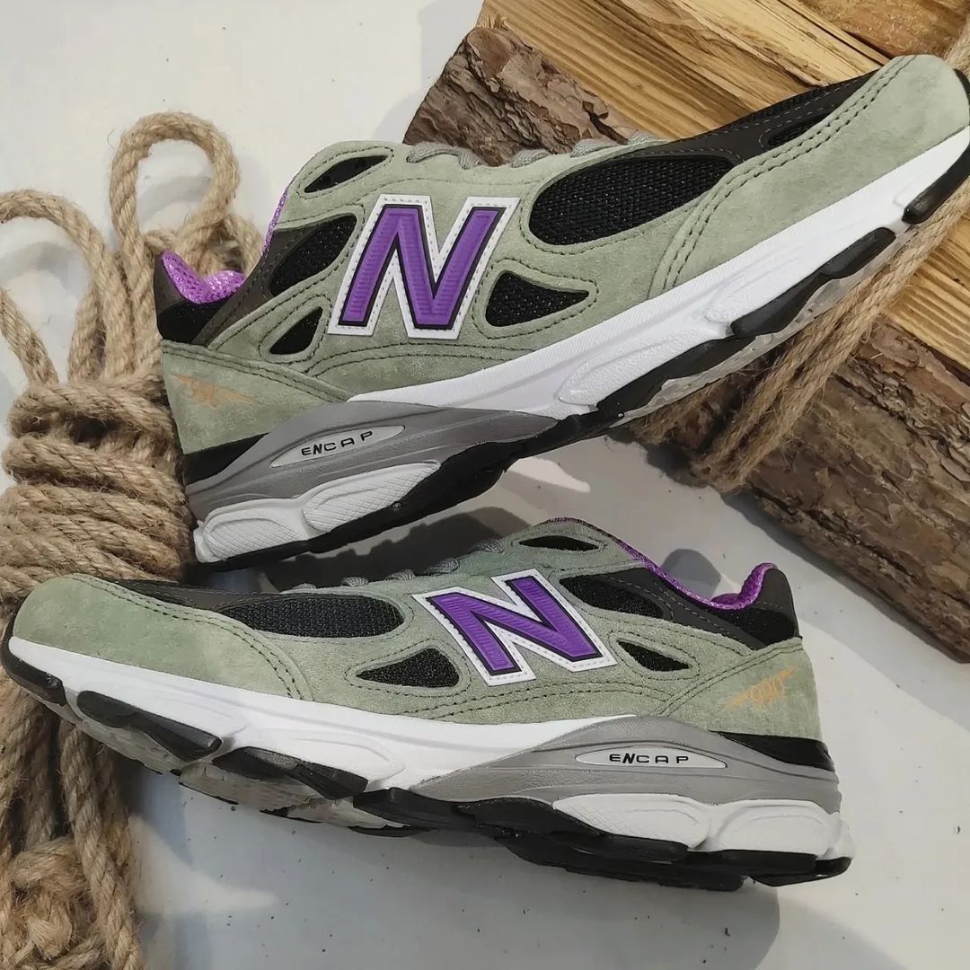 【国内 9/9 発売】New Balance M990v3 TC3 “Green/Black/Purple” (ニューバランス)