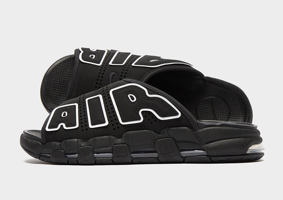 2023年 発売予定！ナイキ エア モア アップテンポ スライド “ブラック/ホワイト” (NIKE AIR MORE UPTEMPO SLIDE “Black/White") [DV2137-001/DZ5411-001]