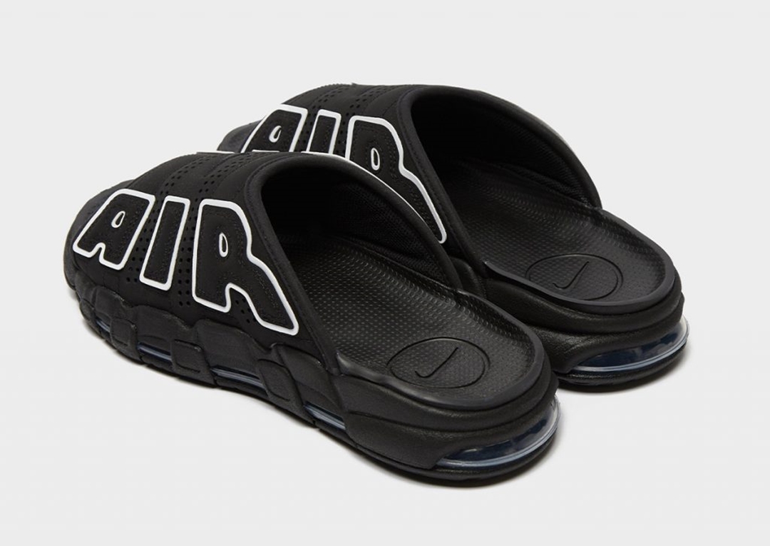 【2024年 3/14 リストック】ナイキ エア モア アップテンポ スライド “ブラック/ホワイト” (NIKE AIR MORE UPTEMPO SLIDE “Black/White”) [DV2132-001]