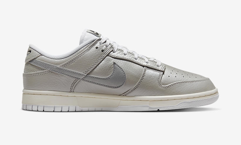 【国内 8/27、9/1 発売】ナイキ ダンク ロー SE “メタリックシルバー/セイル” (NIKE DUNK LOW SE “Metallic Silver/Sail”) [DX3197-095]