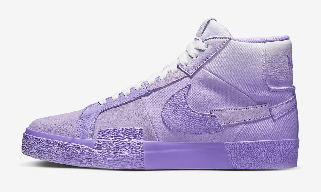 海外発売！ナイキ SB ズーム ブレーザー ミッド プレミアム “ライラック” (NIKE SB ZOOM BLAZER MID PREMIUM “Lilac”) [DR9087-555]