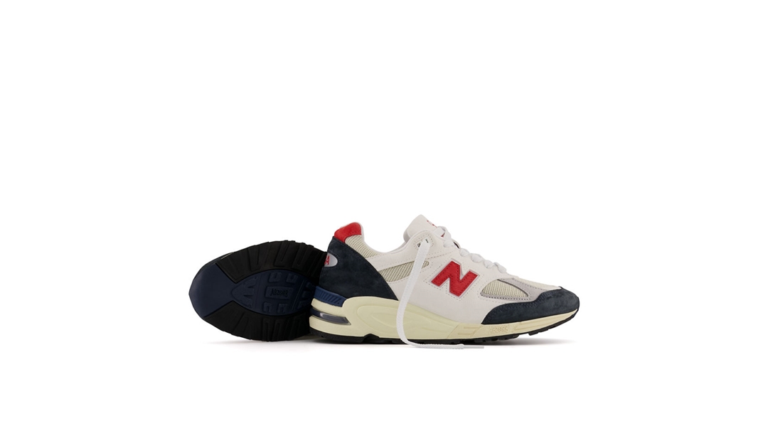 【国内 8/25、9/1 発売】New Balance M990v2 TA2 “White/Red” Made in USA (ニューバランス メイドインUSA)